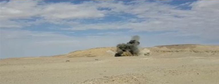 تفجير أحد أوكار العناصر الإرهابية بوسط سيناء صورة للقتلى التكفيريين