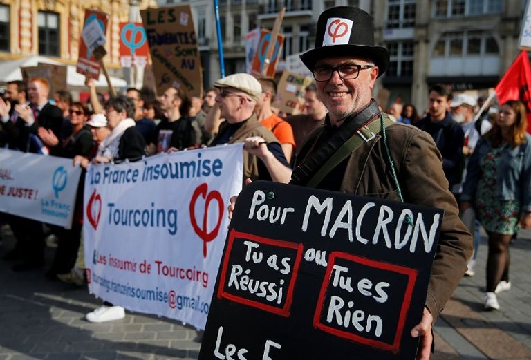 احتجاجات ضد قانون العمل حصاد فرنسا عام 2017