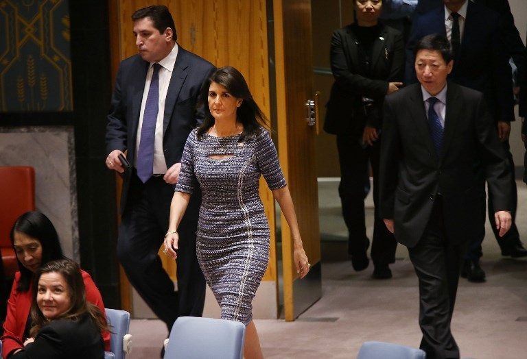 هيلي تستخدم لهجة حادة غير مسبوقة في حديث السفراء نيكي هيلي استخدمت عبارات غير مسبوقة من سفير أممي