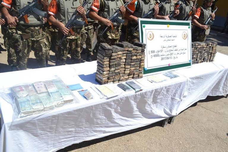 مضبوطات المخدرات 2017 شهد زيادة في العمليات العسكرية عن العام السابق