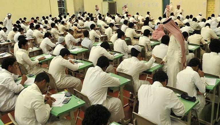 طلاب في إحدى المدارس السعودية