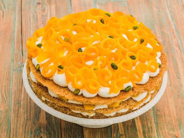 الكنافة بالمانجو ذات شعبية بين محبي الحلويات طريقة عمل الكنافة بالجلاش