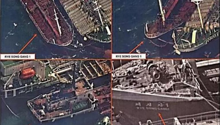 صور أقمار صناعية لسفن صينية متصلة بسفن كورية شمالية