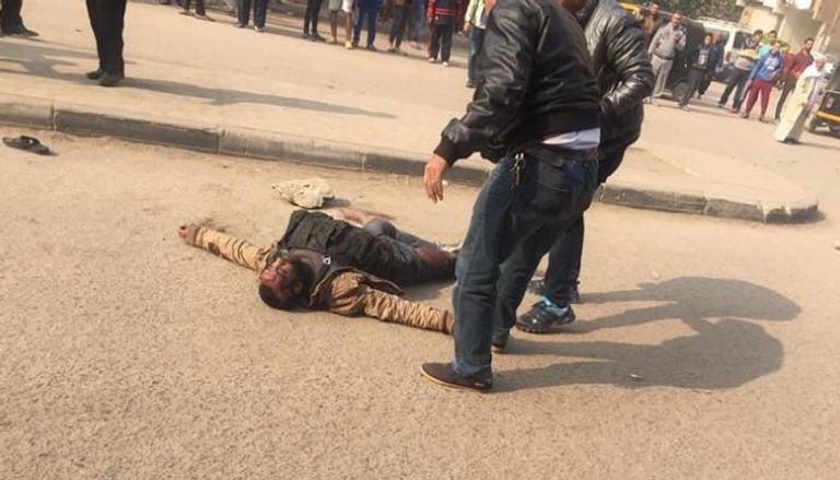 صورة تداولتها وسائل إعلام مصرية للإرهابي المصاب