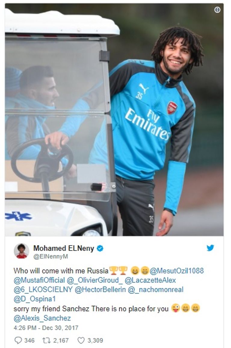 تغريدة النني