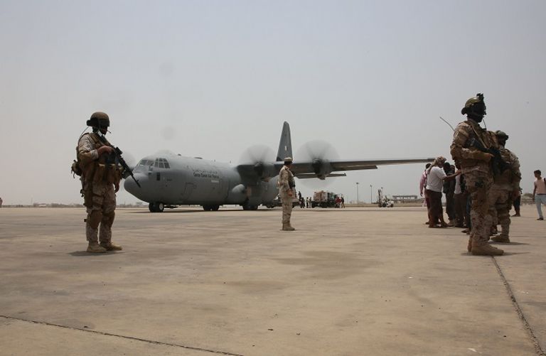 جانب من قوات الإمارات في عدن