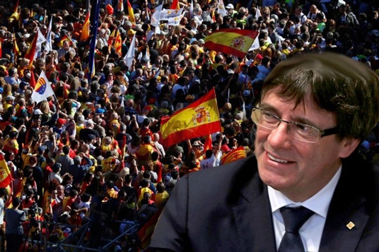 استفتاء كتالونيا واجه رفضا أوروبيا ميركل وماي وماكرون وترامب