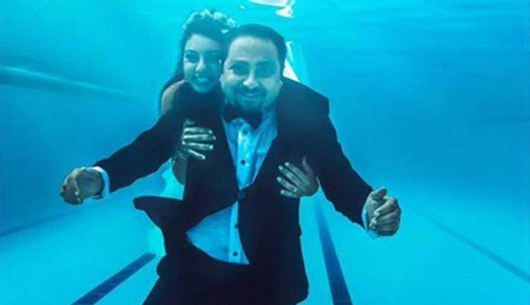 فرح تحت الماء لعروسين بمصر