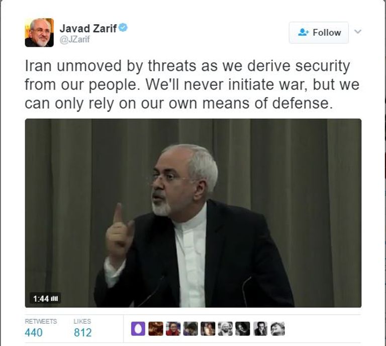 دونالد ترامب يتوعد إيران