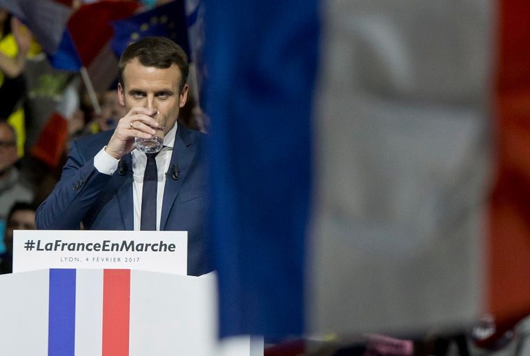 إيمانويل ماكرون، المرشح لانتخابات الرئاسة الفرنسية
