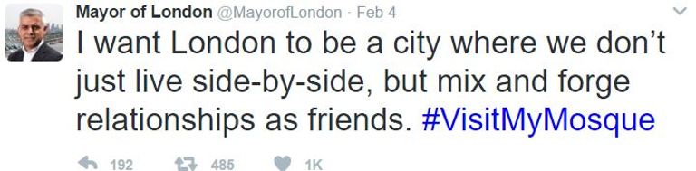 الفعالية جسر بين المسلمين والبريطانيين