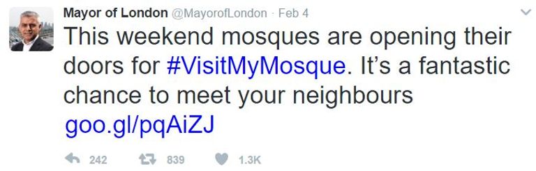 الفعالية جسر بين المسلمين والبريطانيين