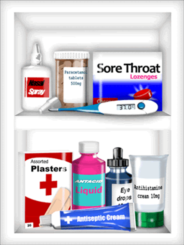 حقيبة الإسعافات المنزلية الأساسية