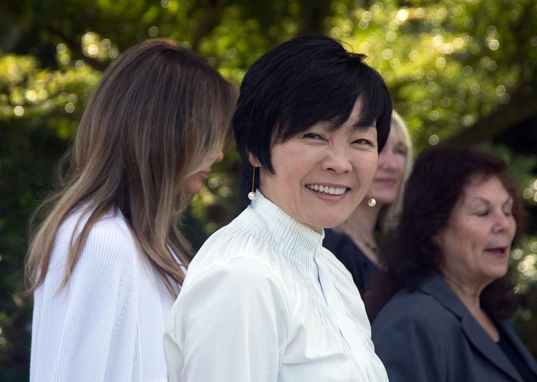 ميلانيا ترامب وأكي آبي