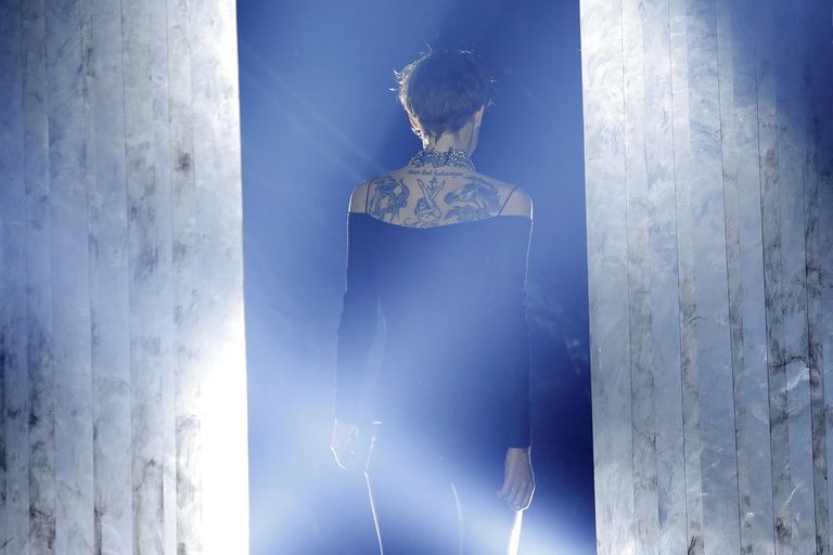 إحدى العارضات خلال أسبوع الموضة بنيويورك