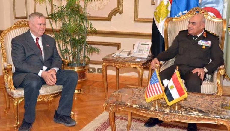 وزير الدفاع المصري في لقائه بوفد الكونجرس