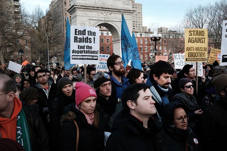 جانب من المظاهرات في المكسيك