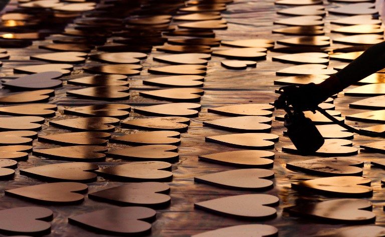 جامعة ورود حمراء في إحدى المزارع في كولومبيا