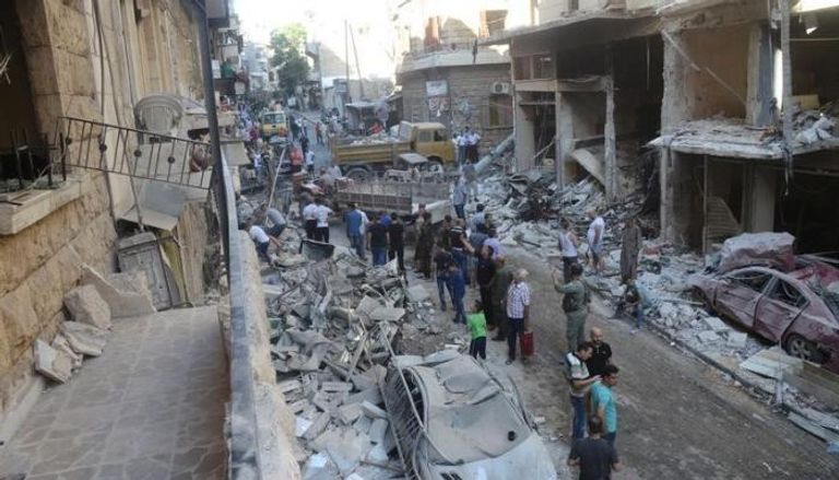 الدمار في حلب - أرشيفية