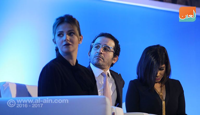 أحمد حلمي أثناء اختياره سفيرا في حفل اليونيسيف