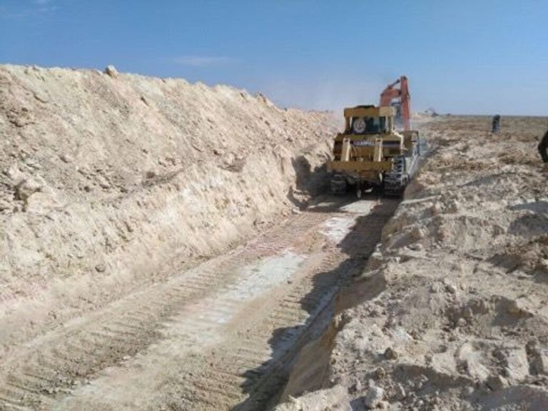 جانب من خندق كربلاء