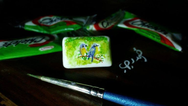 أحمد رجب يرسم لوحة للفنان جاريد ليتو الذي جسد شخصية الجوكر الشهيرة