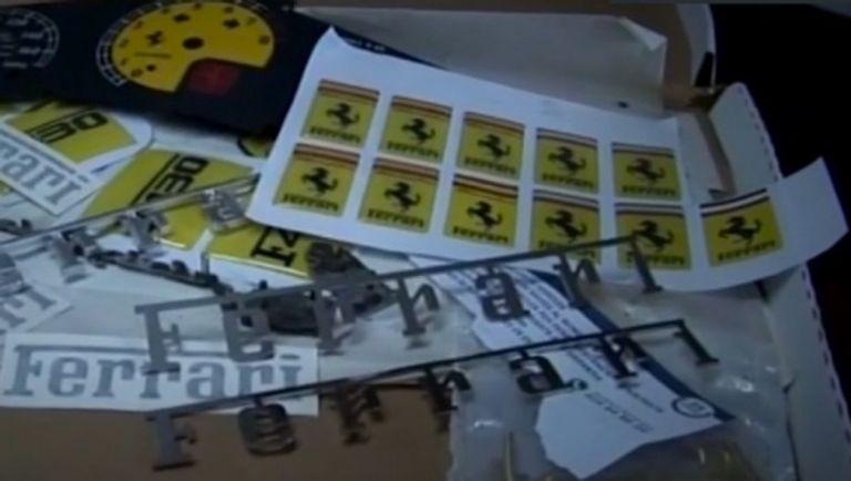 إحدى السيارات التي تم تزويرها