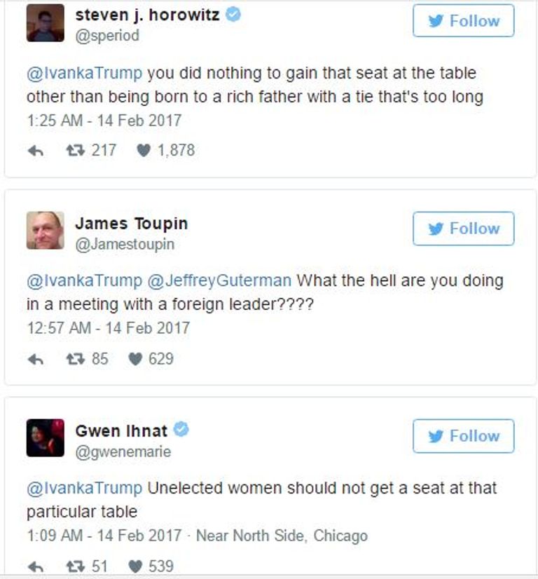 إيفانكا تجلس بالمكتب البيضاوي