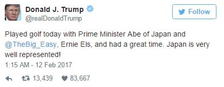 ترامب يمارس الجولف