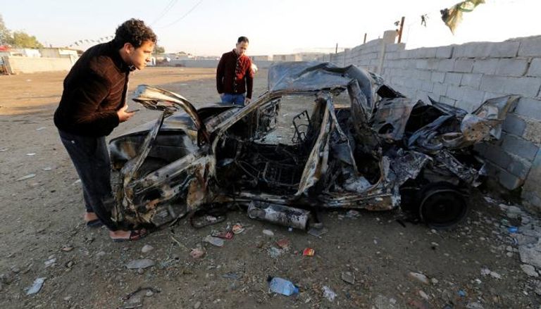 تفجير سابق بمنطقة الصدر ببغداد