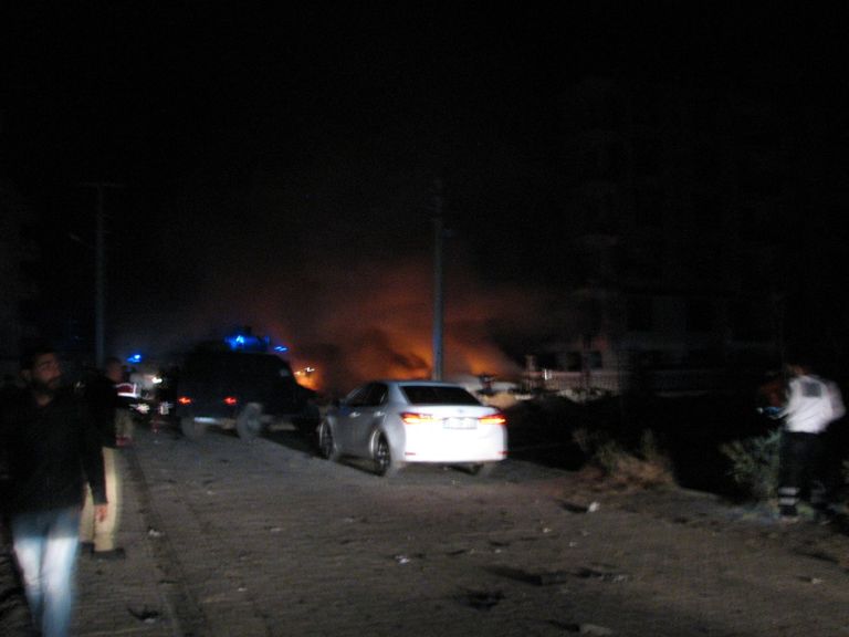 صورة من الانفجار