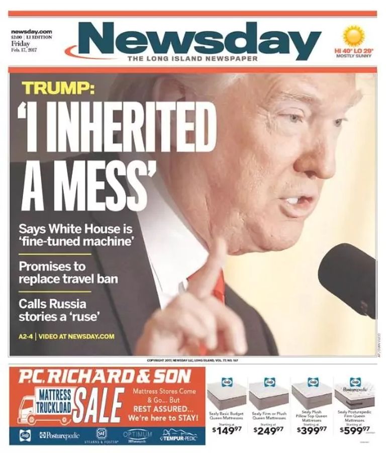 الصحف الأمريكية انتقدت هجوم ترامب على الإعلام