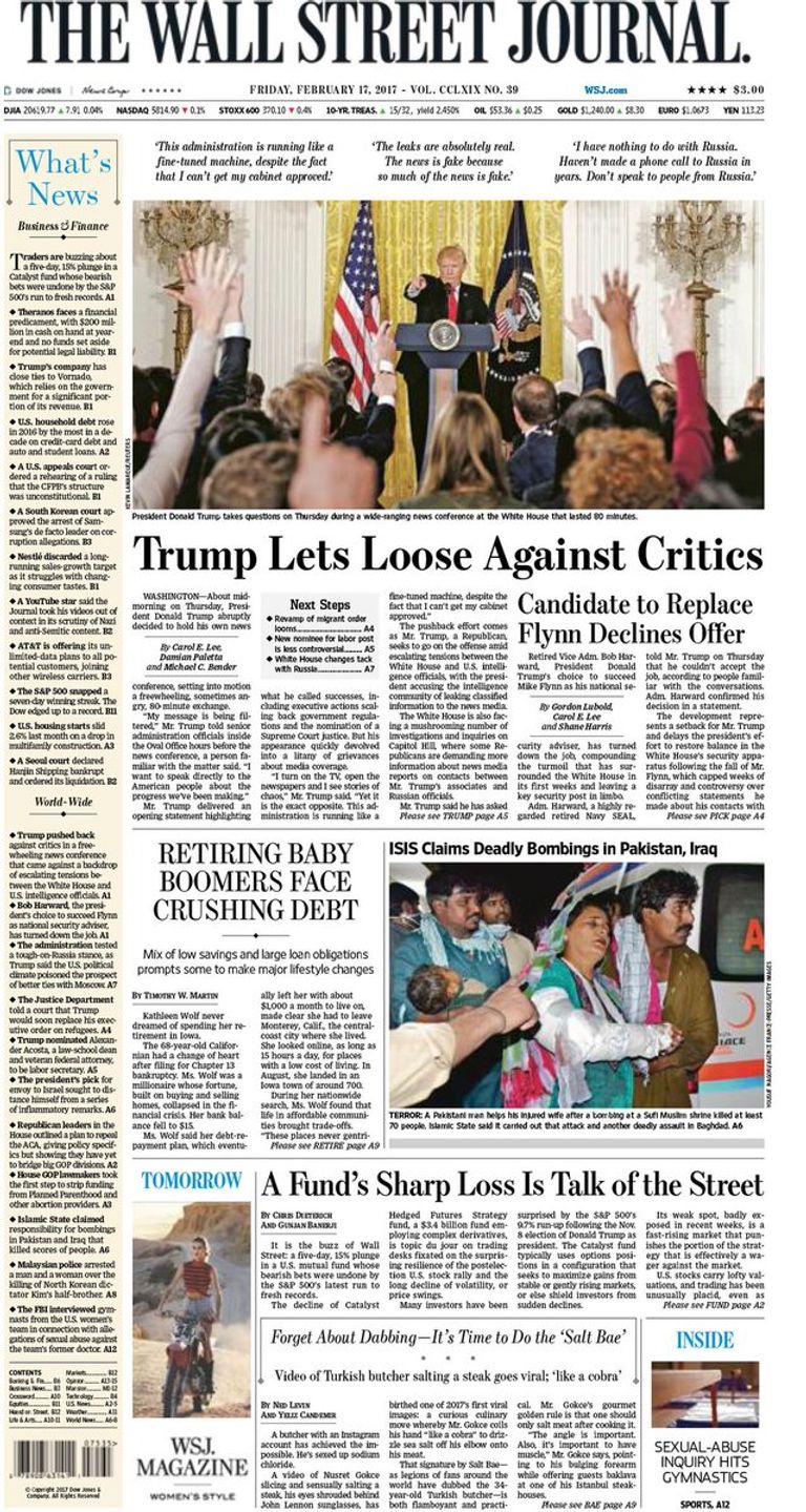 الصحف الأمريكية انتقدت هجوم ترامب على الإعلام