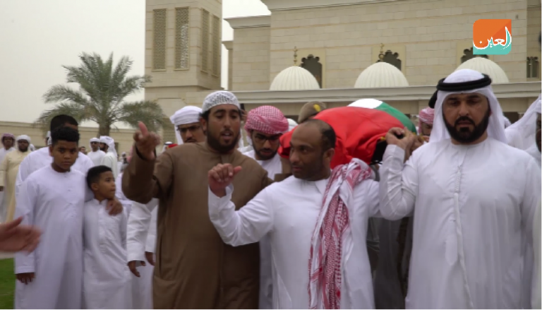 تشييع جثمان نادر مبارك شهيد الإمارات في إعادة الأمل 