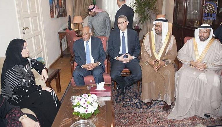 القبيسي مع رؤساء برلمانات مصر والسودان والأردن والجزائر