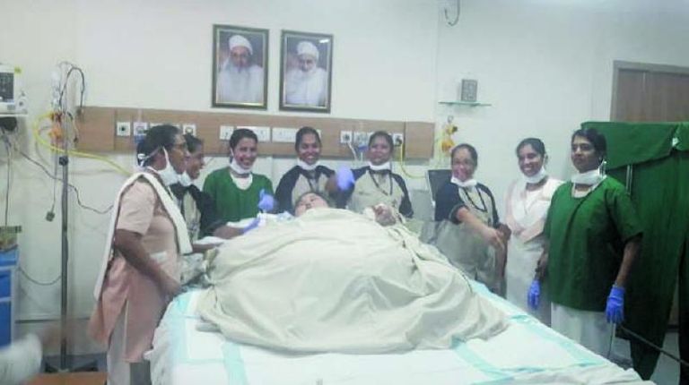 إيمان أحمد في المستشفى الهندي