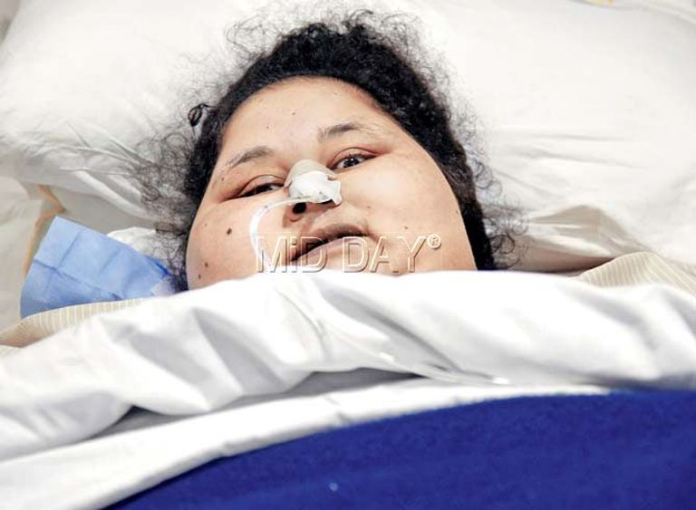 إيمان أحمد في المستشفى الهندي