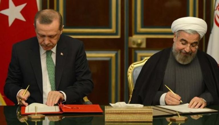 روحاني وأردوغان في زيارة سابقة وقت 