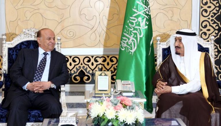 الملك سلمان والرئيس اليمني