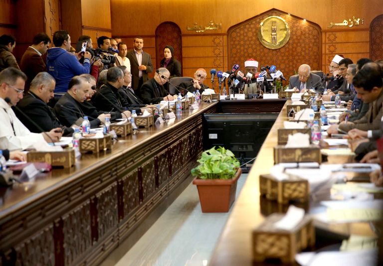 جانب من اللقاء بين الأزهر والفاتيكان 