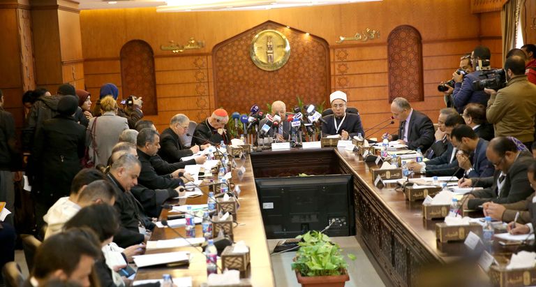 جانب من اللقاء بين الأزهر والفاتيكان 