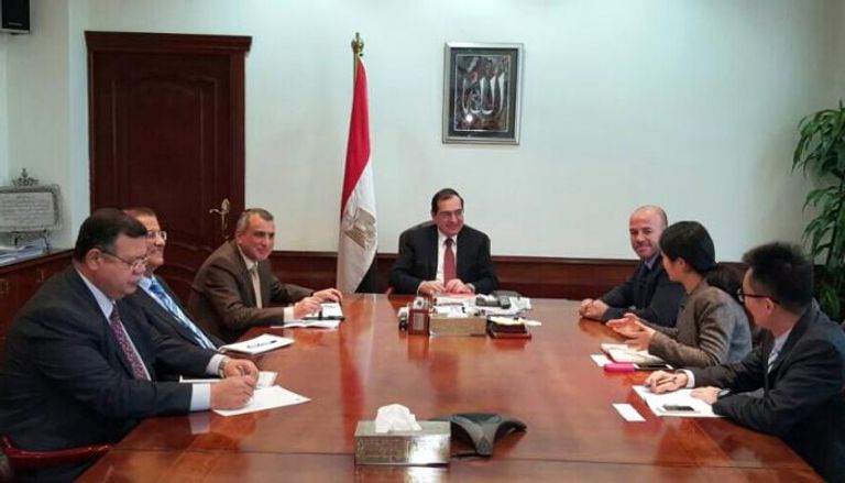 لقاء وزير النفط المصري بمدير ة البنك التجاري الصناعي الصيني