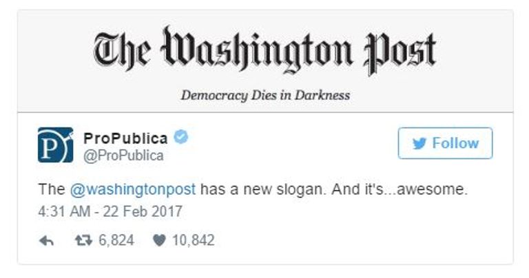 شعار واشنطن بوست الجديد