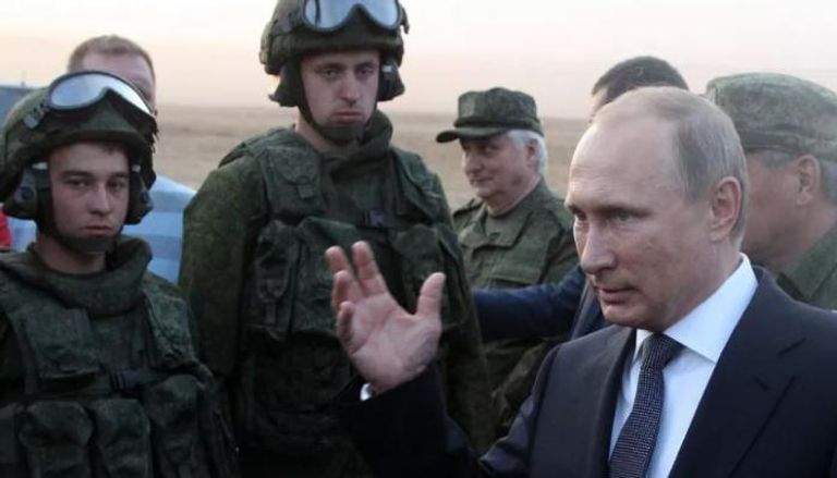 الرئيس الروسي وسط جنوده