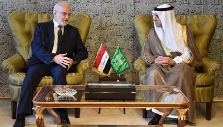 وزير الخارجية العراقي إبراهيم الجعفري ونظيره السعودي عادل الجبير