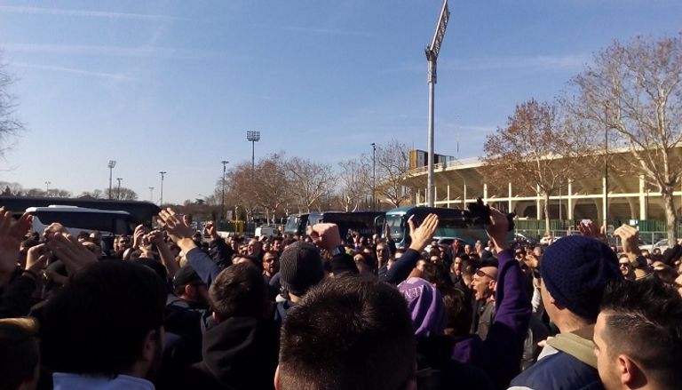 تظاهرات أولتراس فيورنتينا