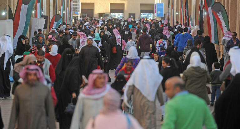 احتفالات قرية صباح الأحمد بالأعياد الوطنية الكويتية