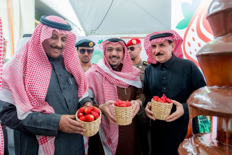 أمير القصيم في مهرجان الفراولة