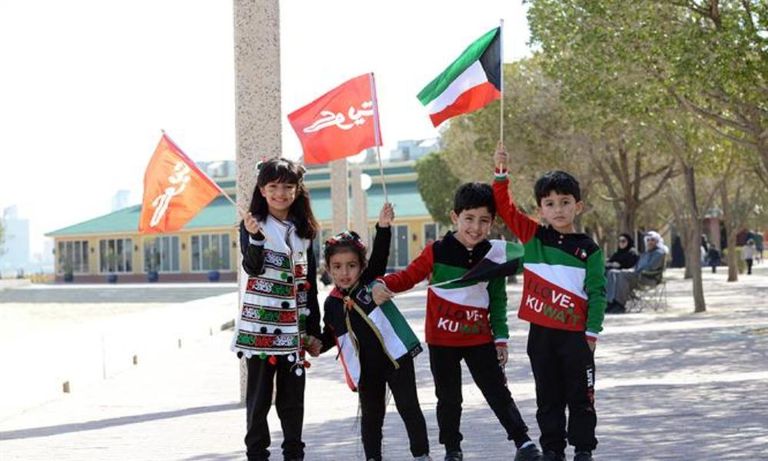 فرحة الأطفال بالأعياد الوطنية في الكويت