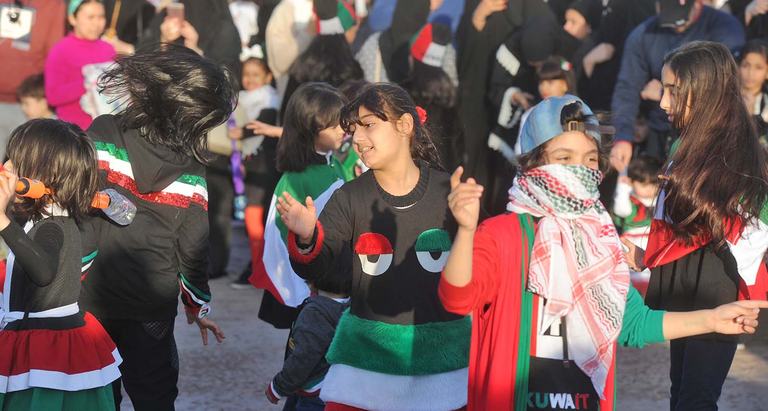 احتفالات قرية صباح الأحمد بالأعياد الوطنية الكويتية